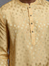 Men's Yellow Jacquard Kurta
