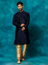 Men's Blue Silk Blend Kurta Pyjama Set