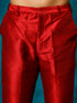 Men's Maroon Silk Blend Kurta Pyjama Set