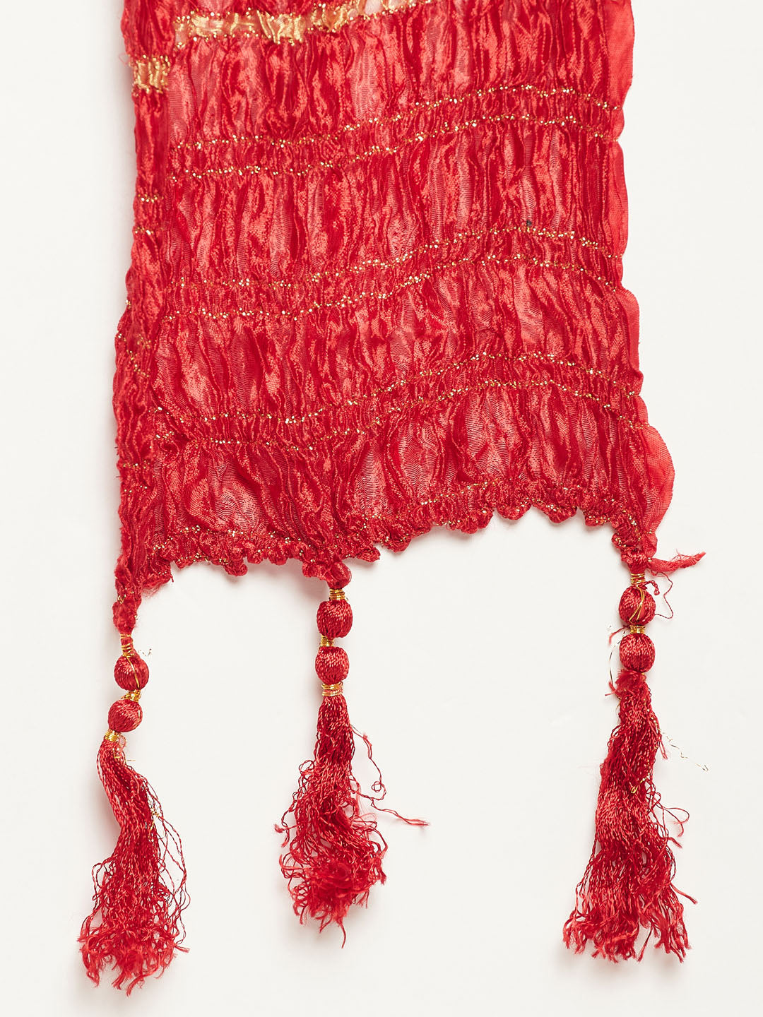 Men's Maroon Silk Blend Kurta And Gold Pant Style Pyjama Set With Dupatta