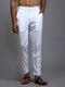 Men's White Cotton Pant Style Pyjama