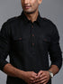 Men's Black Pathani Suit Set