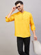 Men's Mustard Short Cotton Kurta
