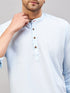 Men's Aqua Short Cotton Kurta