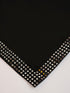 Men's Black Solid Dupatta