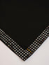 Men Black Solid Stone Work Undetermined Dupatta