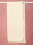 Cream Viscose Mirror Work Border Men's Dupatta