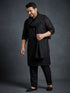 Men Black Self Design Sequin Work Undetermined Dupatta