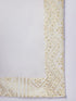 Men Off-White Geometric Zari Work Undetermined Dupatta