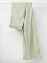 Green Viscose Zari Work Dupatta with Gold Border