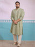 Men Olive Geometric Thread Work Undetermined Dupatta