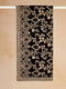 Men's Black Velvet Embroidered Dupatta with Gold Work