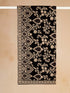 Men's Black Velvet Embroidered Dupatta with Gold Work