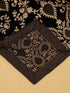 Men's Black Embroidered Dupatta