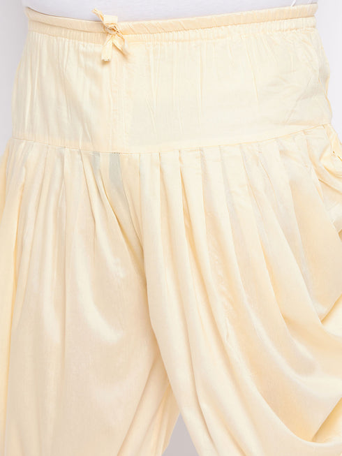 Men's Plus Size Navy Blue Woven Jacket With Maroon Kurta And Gold Dhoti Set