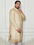 Plus Men's Beige Cotton Linen Kurta