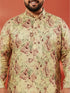 Men's Beige Silk Kurta
