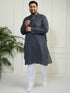 Plus Men's Grey Cotton Kurta