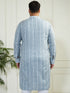 Plus Men's Grey Cotton Kurta