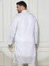Plus Men's White Cotton Blend Kurta