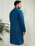 Plus Men's Indigo Blue Cotton Kurta