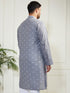 Plus Men's Grey Cotton Kurta
