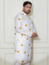 Plus Men's Cream Cotton Blend Kurta