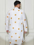 Plus Men's Cream Cotton Blend Kurta