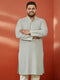 Men's Grey Sequin Kurta