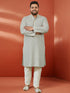 Men's Grey Sequin Kurta