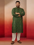 Men's Green Bandhani Kurta