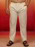 Men's Cream Cotton Lycra Pyjama