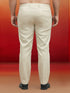 Men's Cream Cotton Lycra Pant Style Pyjama
