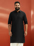 Men's Black Pathani Kurta
