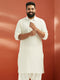 Men's White Pathani Kurta