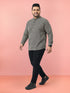 Men's Black Cotton Geometry Regular Kurta