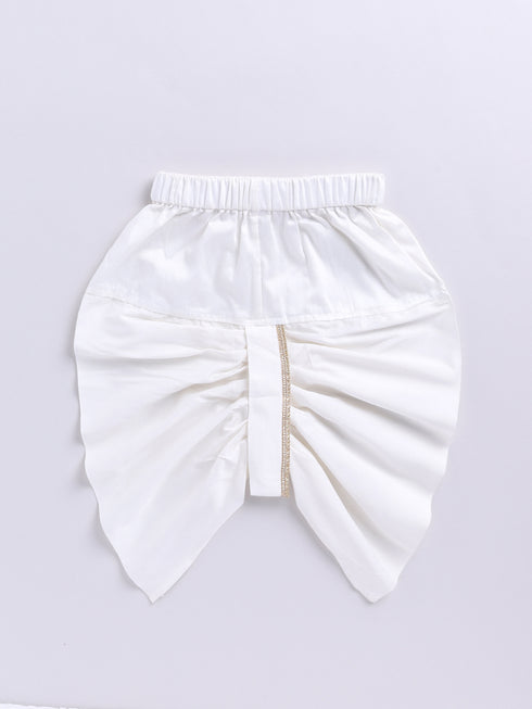 Infant Boy's Cream Silk Blend Ethnic Combo Set