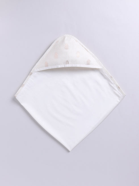 Infant Boy's Cream Silk Blend Ethnic Combo Set