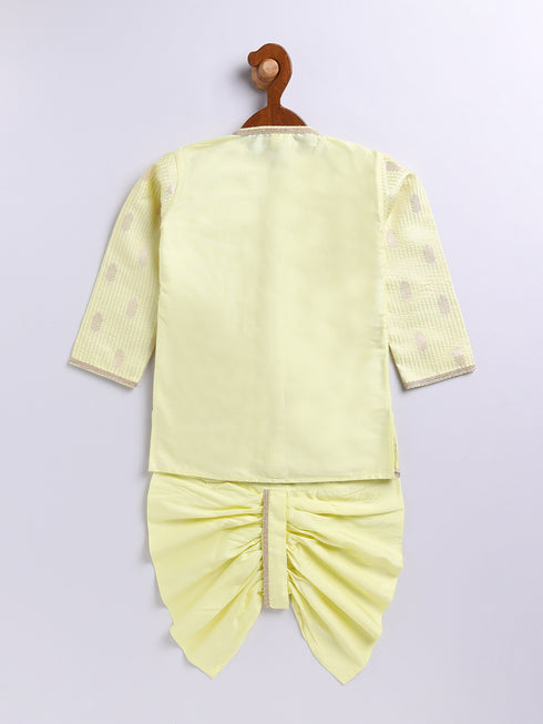 Infant Boy's Mint Green Silk Blend Ethnic Combo Set