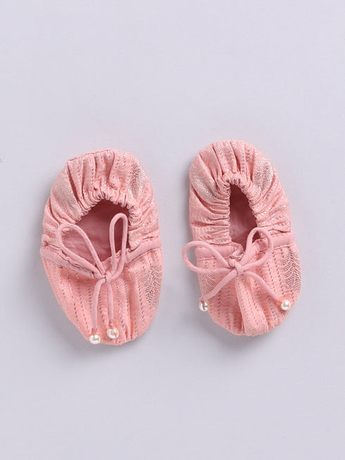 Infant Boy's Pink Silk Blend Ethnic Combo Set