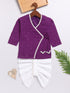 Boy's Purple Kurta And Dhoti Set