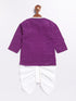 Boy's Purple Kurta And Dhoti Set