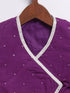 Boy's Purple Kurta And Dhoti Set