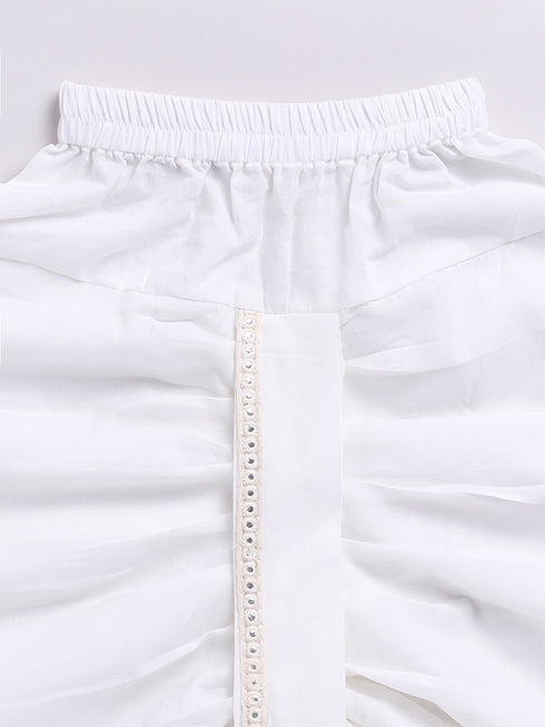 Boy's Purple Kurta And Dhoti Set