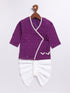 Boy's Purple Kurta And Dhoti Set