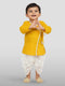 Boy's Yellow Kurta And Dhoti Set