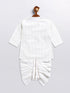 Sishu Boy's White Embellished Angrakha Kurta Dhoti Set