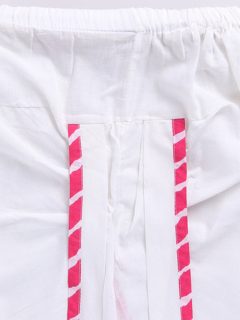 Boy's Pink Cotton Kurta Dhoti Set