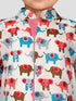 Baby Boys Multicolour Pure Cotton Animal Print Kurta Pyjama Set