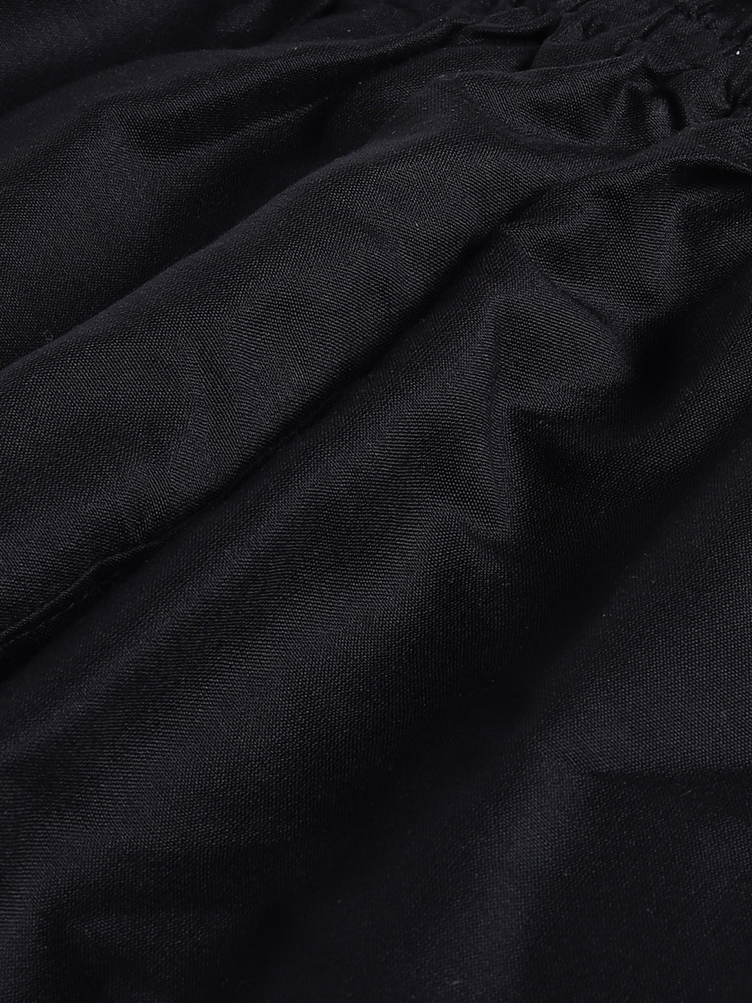 Sishu Boy's' Black Mirror Work Kurta Pyjama Set